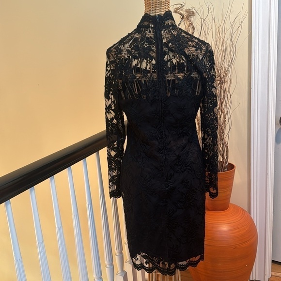 Expo Petite black classy laced dress Made in USA 🇺🇸 - Picture 5 of 11